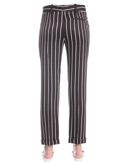 Shop Haider Ackermann Striped Trousers In Black