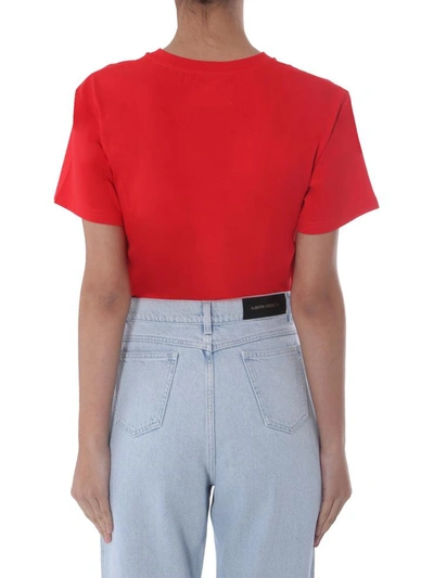 Shop Alberta Ferretti Round Neck T-shirt In Red