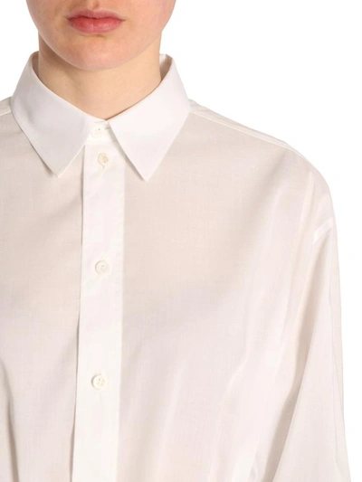 Shop Givenchy Long Shirt In White