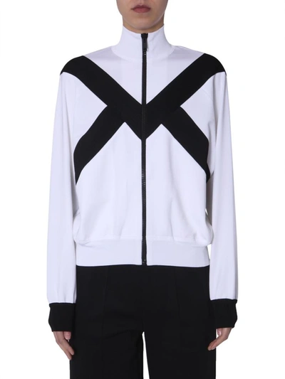 Shop Givenchy Two-tone Jacket With Zip In Black