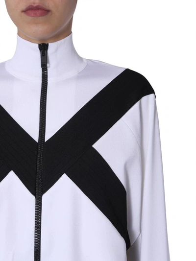 Shop Givenchy Two-tone Jacket With Zip In Black