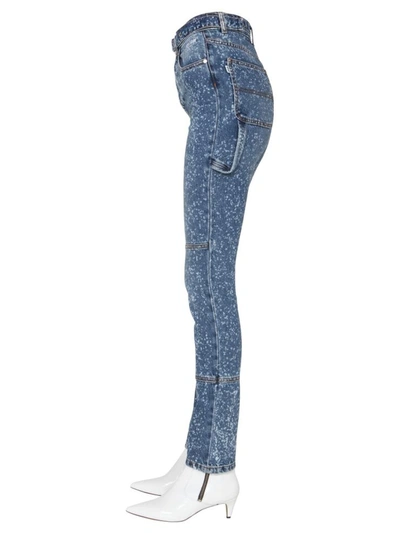 Shop Msgm Skinny Fit Jeans In Blue