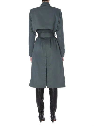 Shop Givenchy Oversized Trench In Green