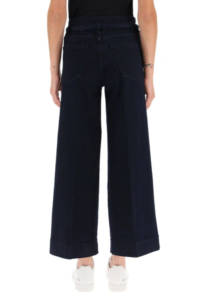 Shop Pinko Peggy Culotte Jeans In Blu Iride