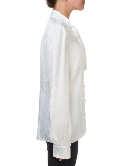 Shop Dolce & Gabbana Camicia Fiocco Bianca In White