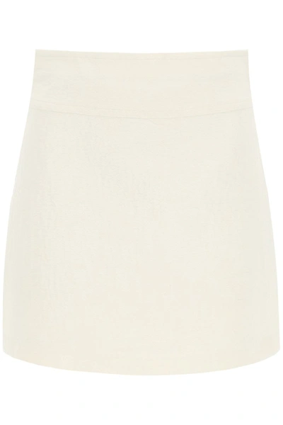 Shop Apc A.p.c. Wright Mini Skirt In Ecru