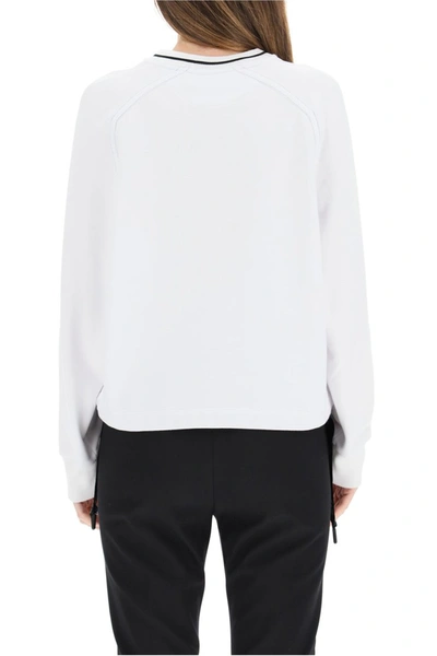 Shop Fendi Roma Embroidered Sweatshirt In White