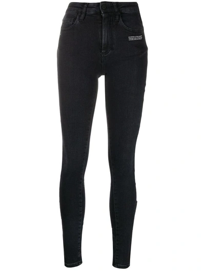 Shop Off-white Off White Jeans In Nero