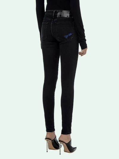 Shop Off-white Off White Jeans In Nero