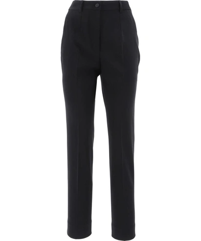 Shop Dolce & Gabbana Wool Pants In Black  