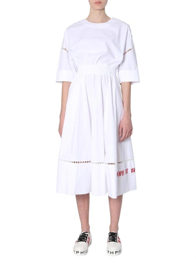 Shop Philosophy Di Lorenzo Serafini Midi Dress In White