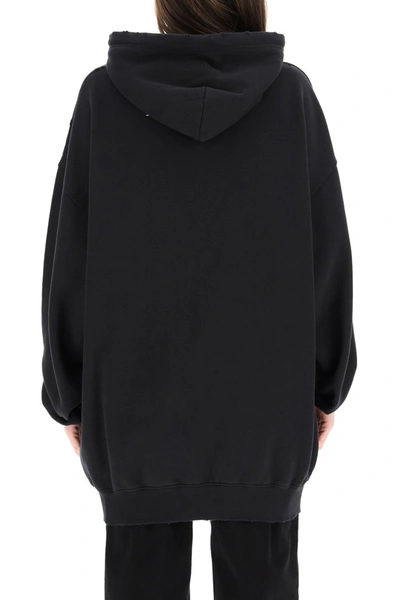 Shop Balenciaga Over Sweatshirt With I Love You Print In Black White