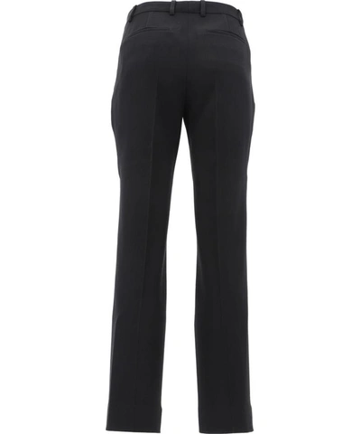Shop Givenchy Wool Trousers With Crease In Black  