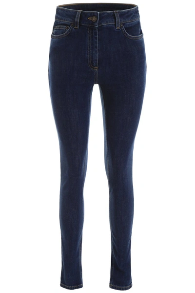 Shop Moschino Teddy Bear Jeans In Denim