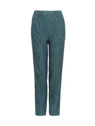 Shop Forte Forte Corduroy Trousers In Light Blue