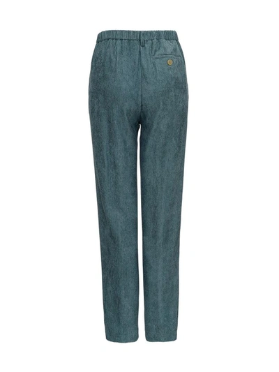 Shop Forte Forte Corduroy Trousers In Light Blue