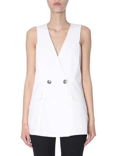 Shop Givenchy Sleeveless Jacket In White