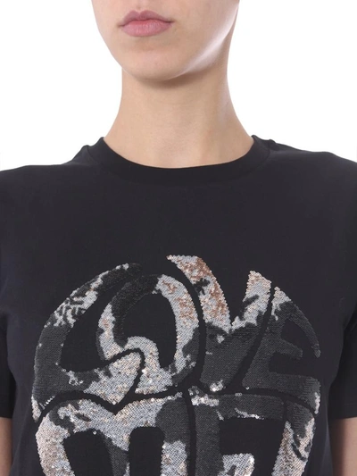 Shop Alberta Ferretti Round Neck T-shirt In Black