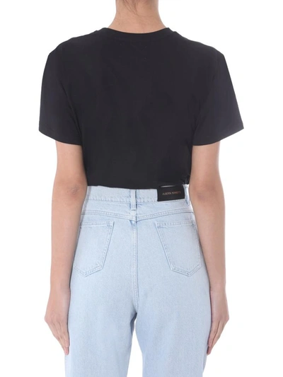 Shop Alberta Ferretti Round Neck T-shirt In Black