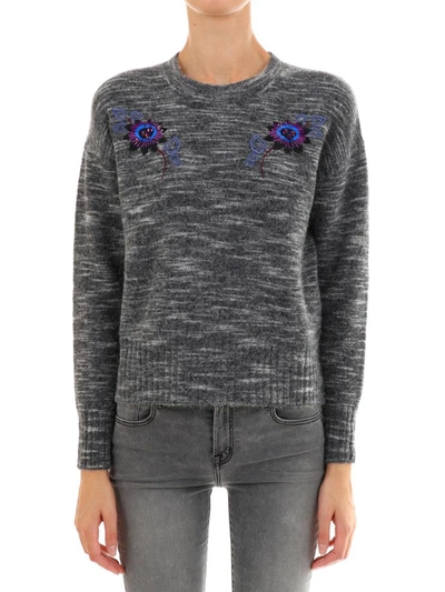 Shop Kenzo 'passion Flower' Jumper In Grey