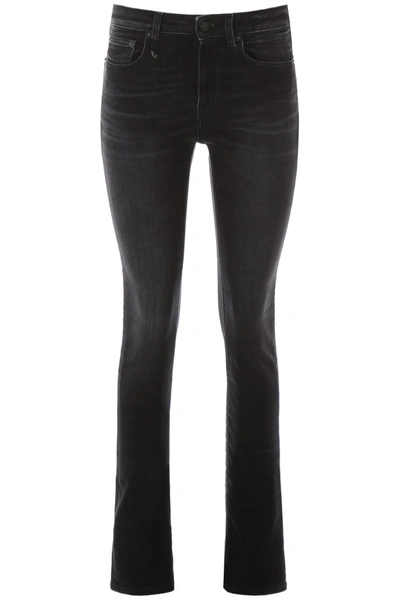 Shop R13 Alison Slim Jeans In Rayne Black