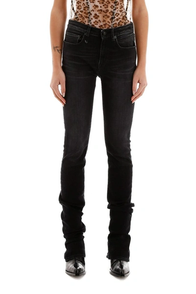 Shop R13 Alison Slim Jeans In Rayne Black