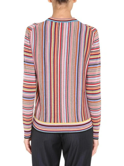 Shop Paul Smith Striped Sweater In Multicolour