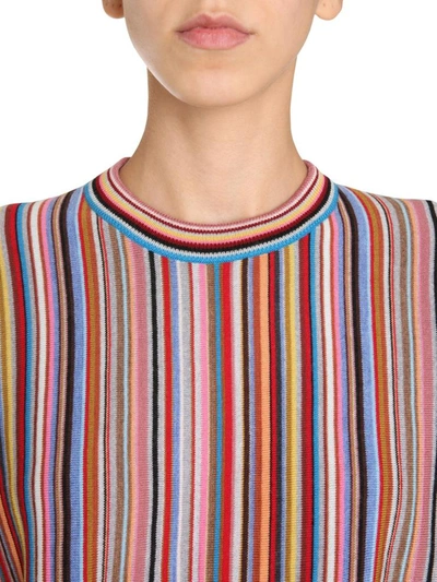 Shop Paul Smith Striped Sweater In Multicolour