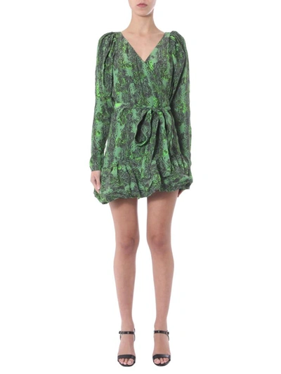 Shop Rotate Birger Christensen "nancy" Dress In Green