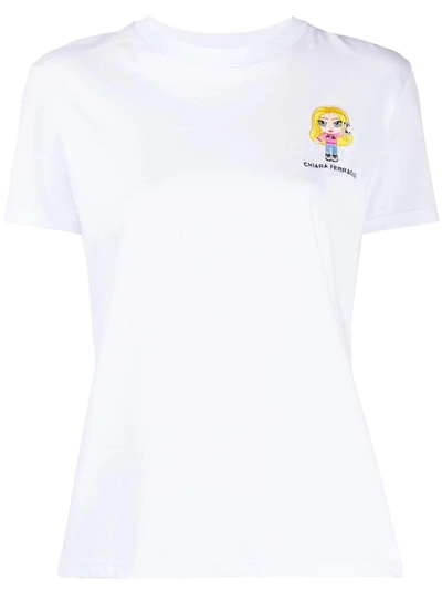 Shop Chiara Ferragni T-shirts In Bianco