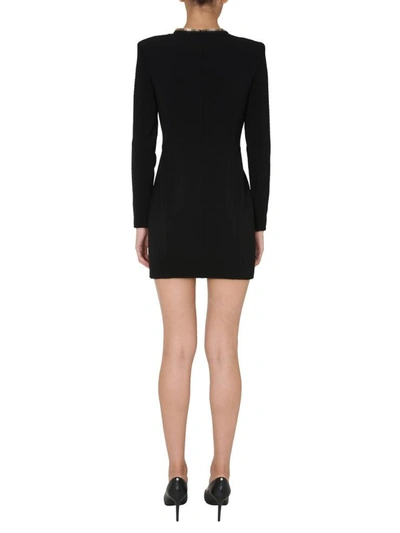 Shop Moschino Dress With Zip In Black