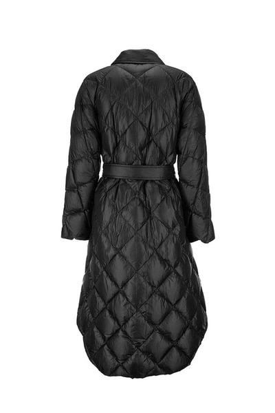 Shop Burberry Mablethorpe - Diamond Quilted Coat In Nylon Canvas In Black
