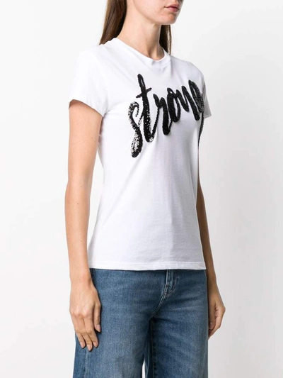 Shop Dondup T-shirts And Polos In Bianco