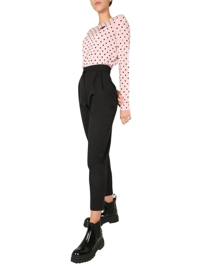 Shop Red Valentino Sweater With Polka Dot Print In Pink