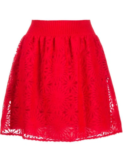 Shop Alberta Ferretti Skirts In Rosso