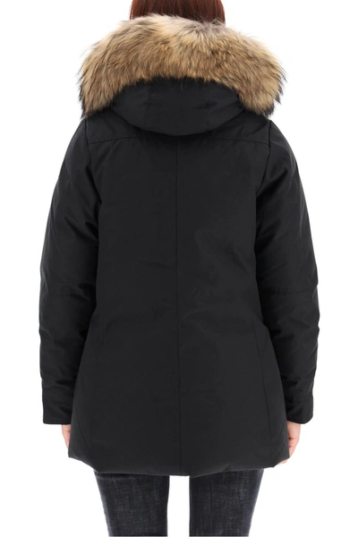 Shop Pyrenex Bordeaux Water-repellent Parka In Black