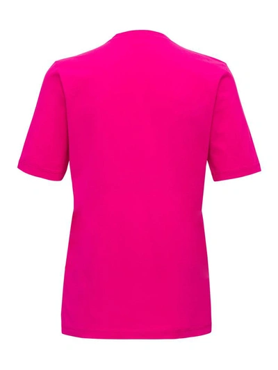 Shop Dsquared2 Tee With Macro Logo Icon In Pink