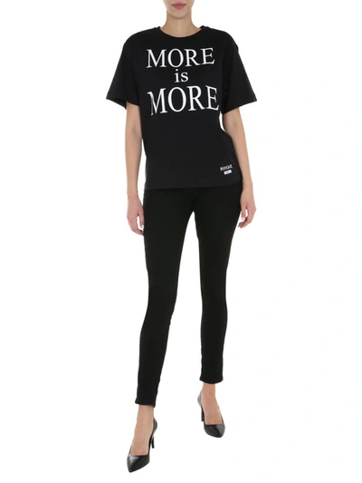 Shop Boutique Moschino Round Neck T-shirt In Black