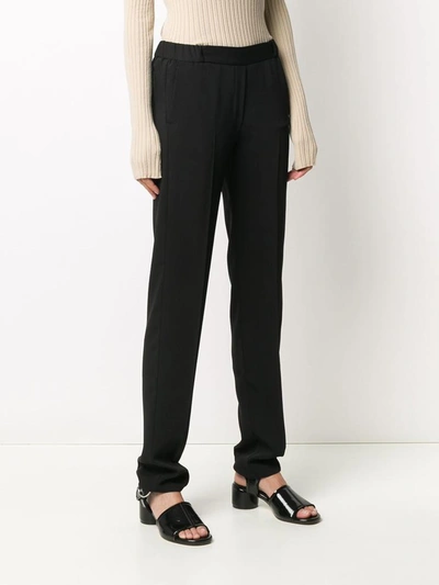 Shop Mm6 Maison Margiela Trousers In Nero