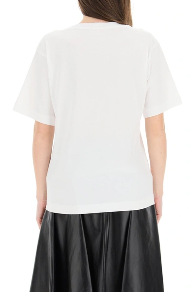 Shop Marni Flowers T-shirt In Lily White