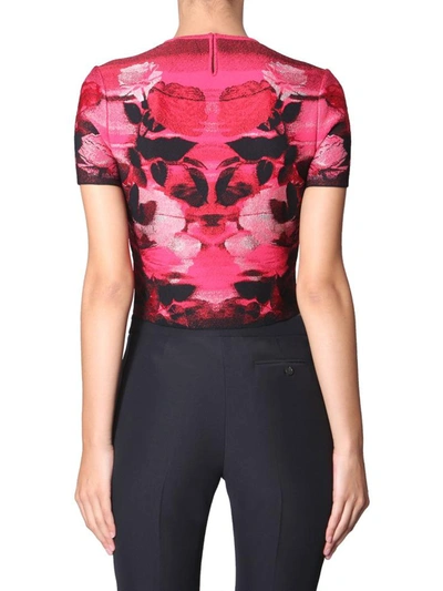 Shop Alexander Mcqueen Cropped Shirt In Multicolour