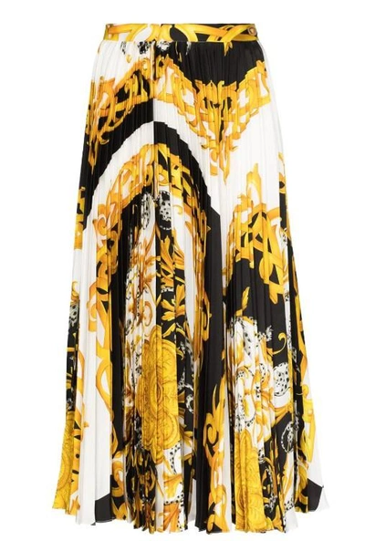 Shop Versace Skirts In Bianco