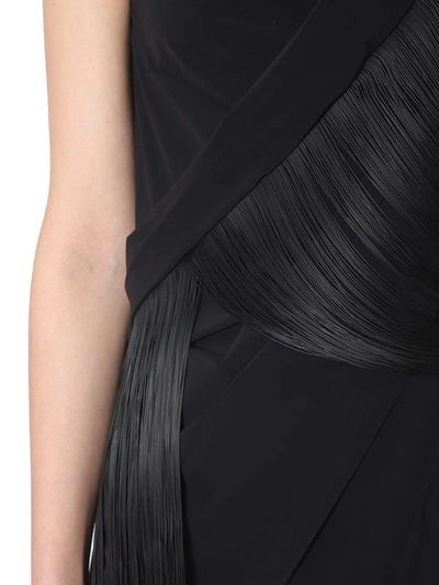 Shop Rick Owens Fringed Tunic In Black