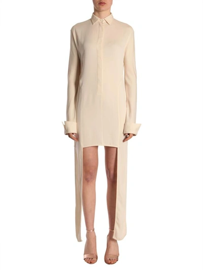 Shop Jw Anderson Crêpe Tunic In Beige