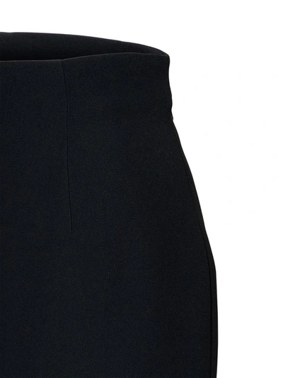 Shop Alexander Mcqueen Midi Skirt In Black