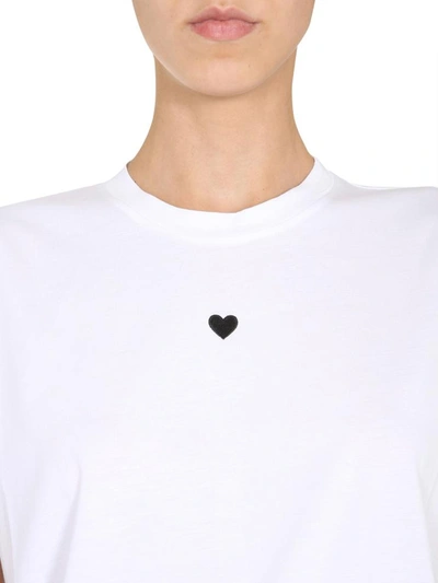 Shop Stella Mccartney Round Neck T-shirt In White