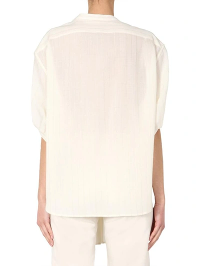 Shop Saint Laurent Striped Shirt In White