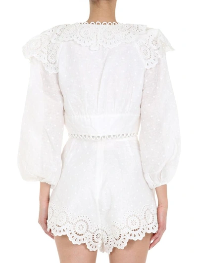 Shop Zimmermann Top Cropped In White
