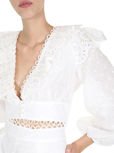 Shop Zimmermann Top Cropped In White