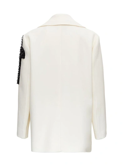 Shop Patou Blazer Con Dettaglio Logo Su Spalla In White